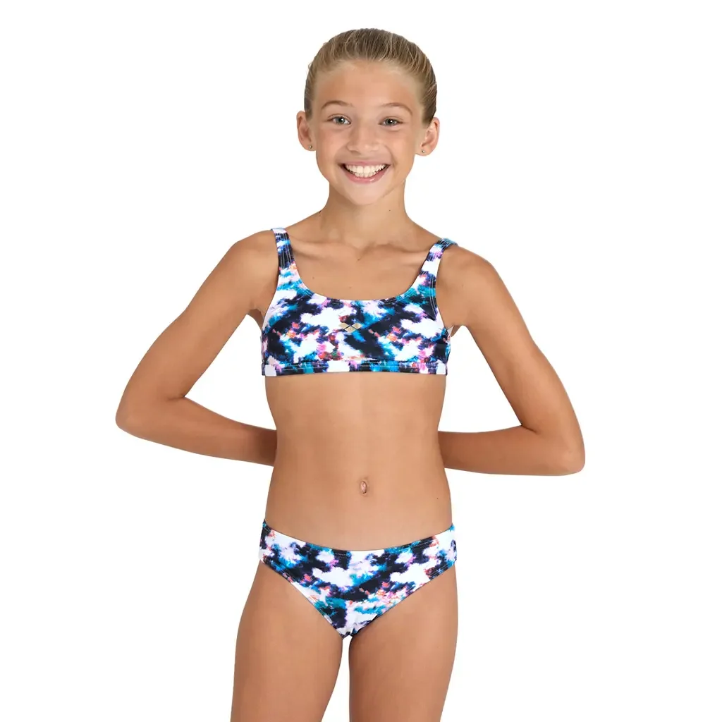 Φωτογραφία προϊόντος: 006206-500 - ARENA GIRLS TIE AND DYE BIKINI SET PURPLE Color