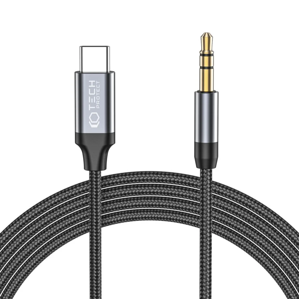 Φωτογραφία προϊόντος: Tech-Protect καλώδιο Type-C σε AUX mini jack 3.5mm 100cm μαύρο