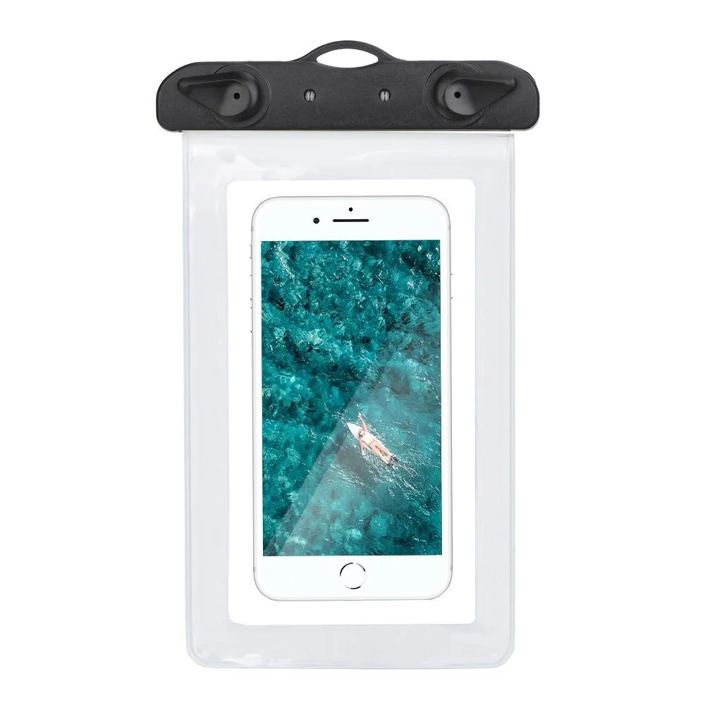 Φωτογραφία προϊόντος: . Waterproof bag for mobile phone with plastic closing white