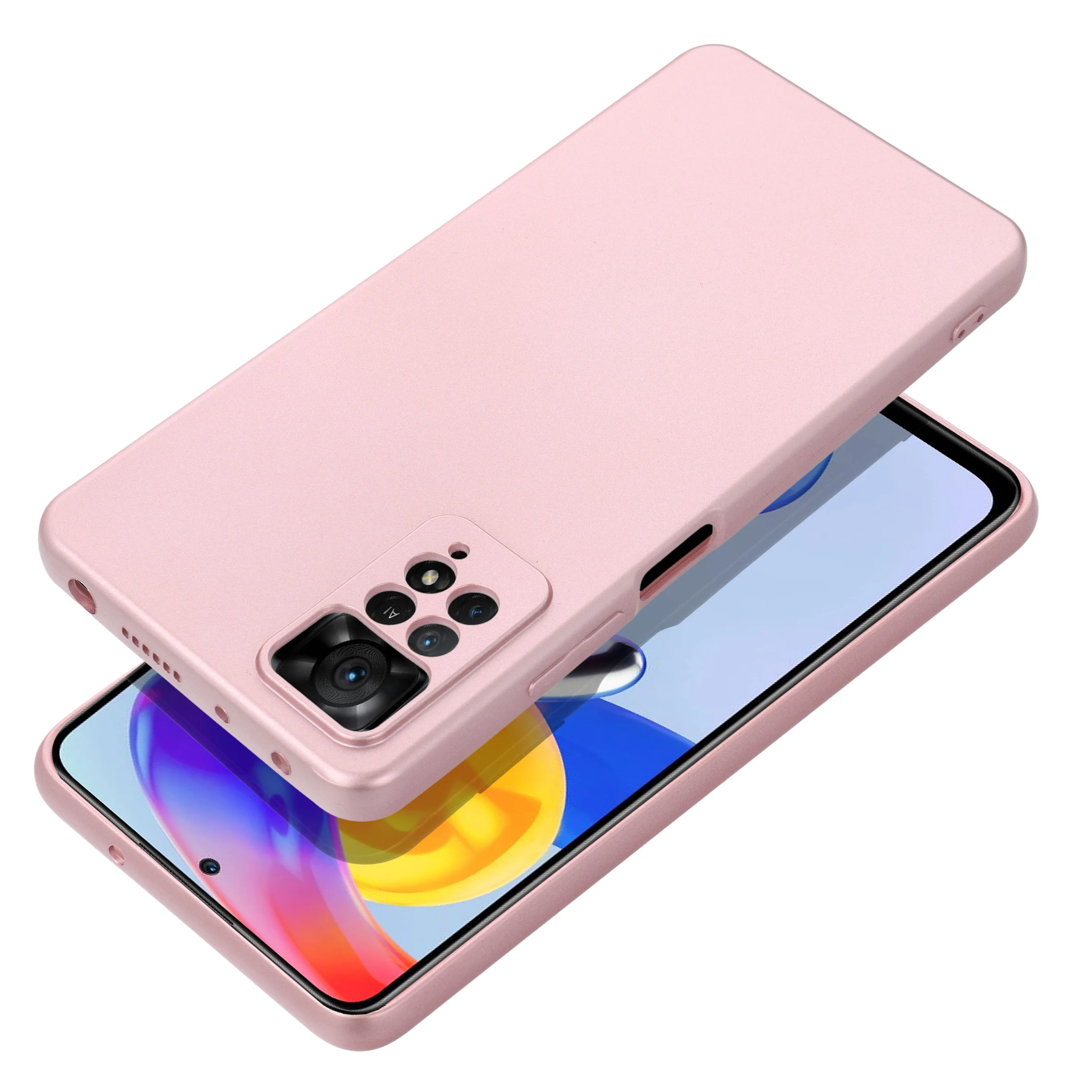 Φωτογραφία προϊόντος: . METALLIC Case for XIAOMI Redmi NOTE 14 PRO 4G pink