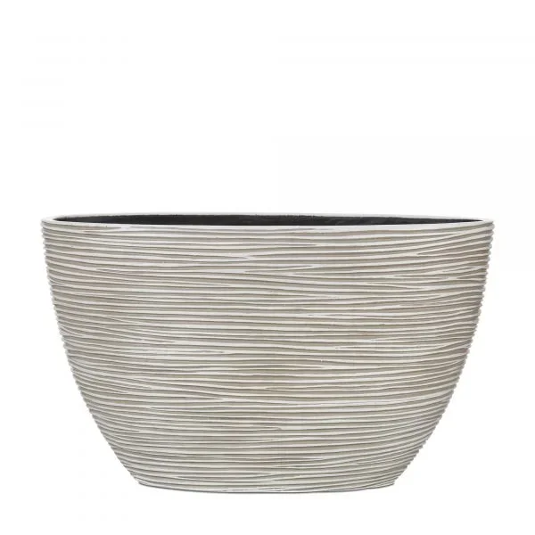 Φωτογραφία προϊόντος: Capi Planter oval Rib 12x32x19 Ivory