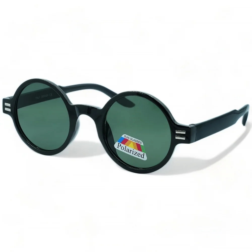 Φωτογραφία προϊόντος: OPTOSQUAD Unisex Γυαλιά Ηλίου Polarized Στρογγυλό με Μαύρο Σκελετό και Πράσινο Φακό F6099245