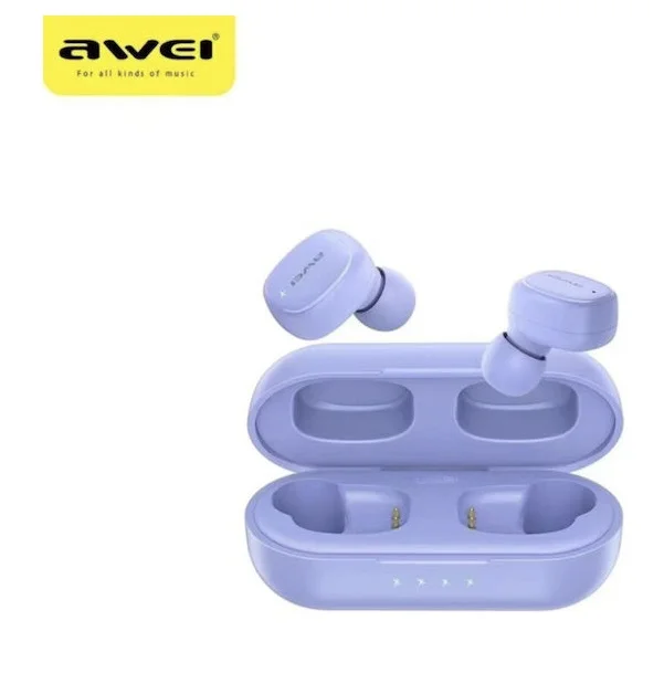 Φωτογραφία προϊόντος: OEM Awei Sluchawki Bluetooth 5.1 T13 Pro TWS+ Stacja Dokujaca fioletowy/Purple - (T13 Pro P)