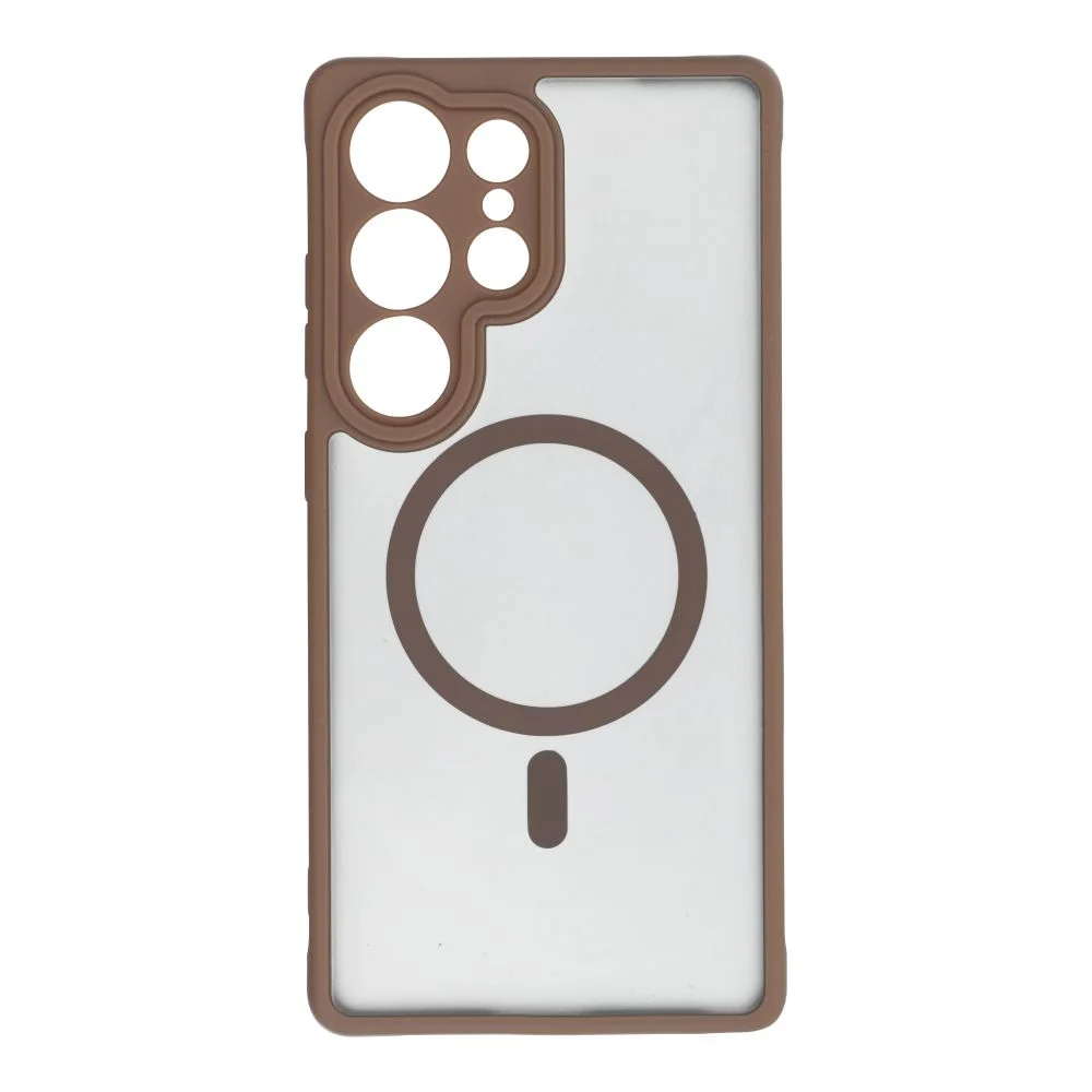 Φωτογραφία προϊόντος: . FULL MATTE MAG COVER case compatible with MagSafe for SAMSUNG S25 Plus brown