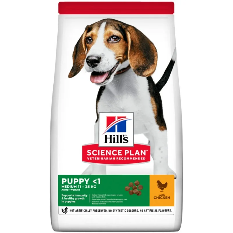 Φωτογραφία προϊόντος: Hill s Science Plan Puppy Healthy Development Medium Για Σκύλους Με Κοτόπουλο 2,5kg