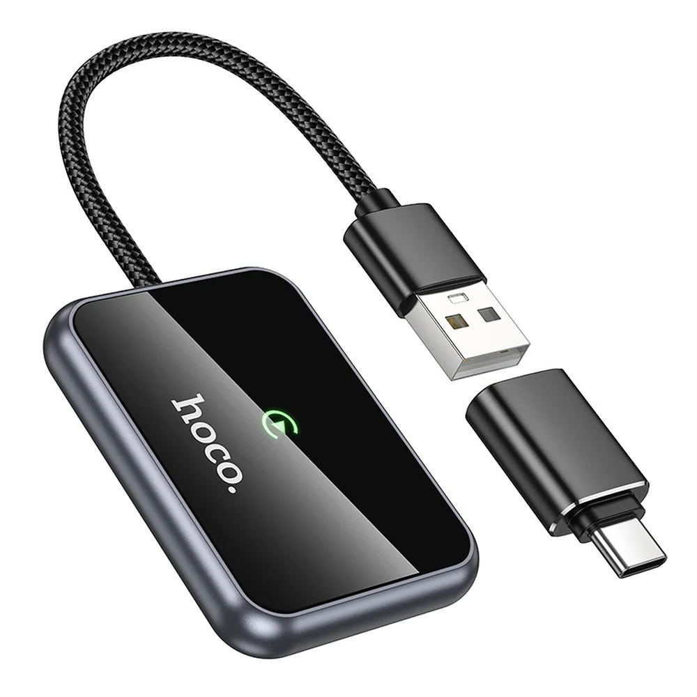 Φωτογραφία προϊόντος: Wireless CarPlay adapter Hoco USB A / USB C HU1 black