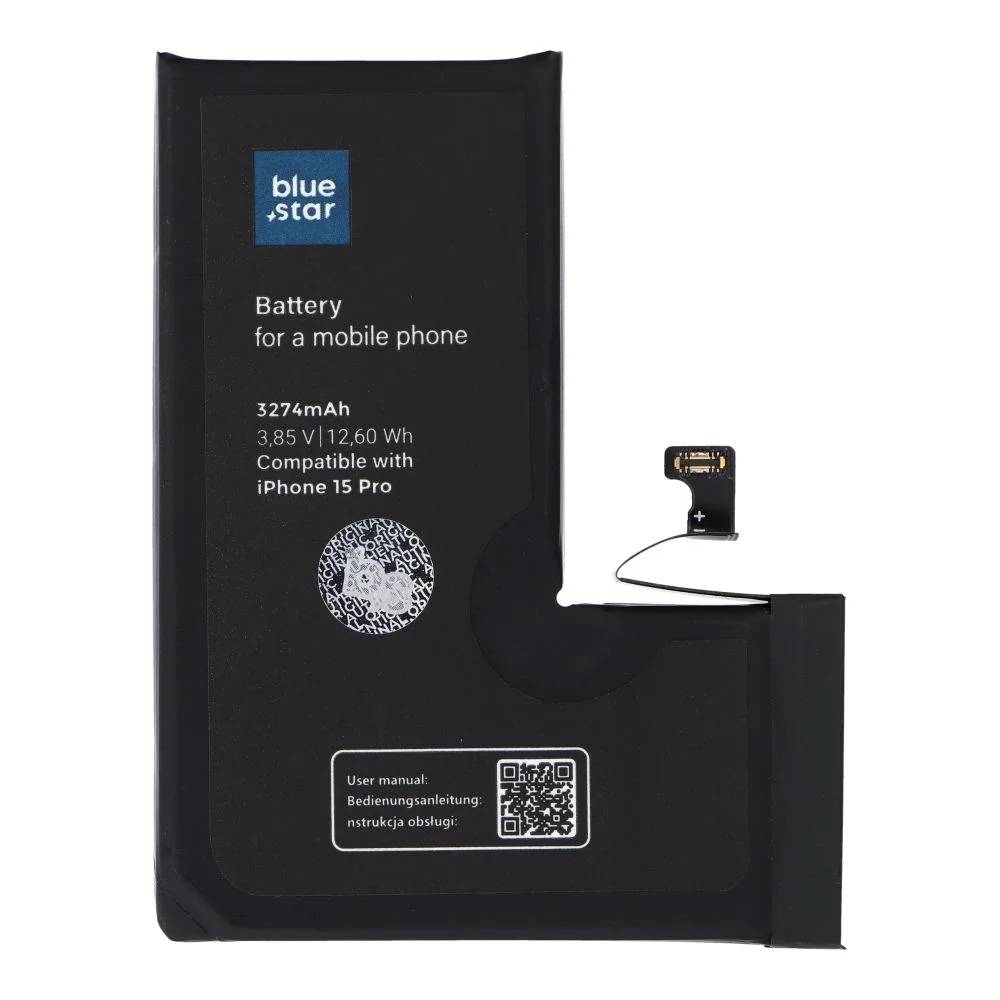 Φωτογραφία προϊόντος: . BLUE STAR HQ battery for IPHONE 15 Pro 3274 mAh