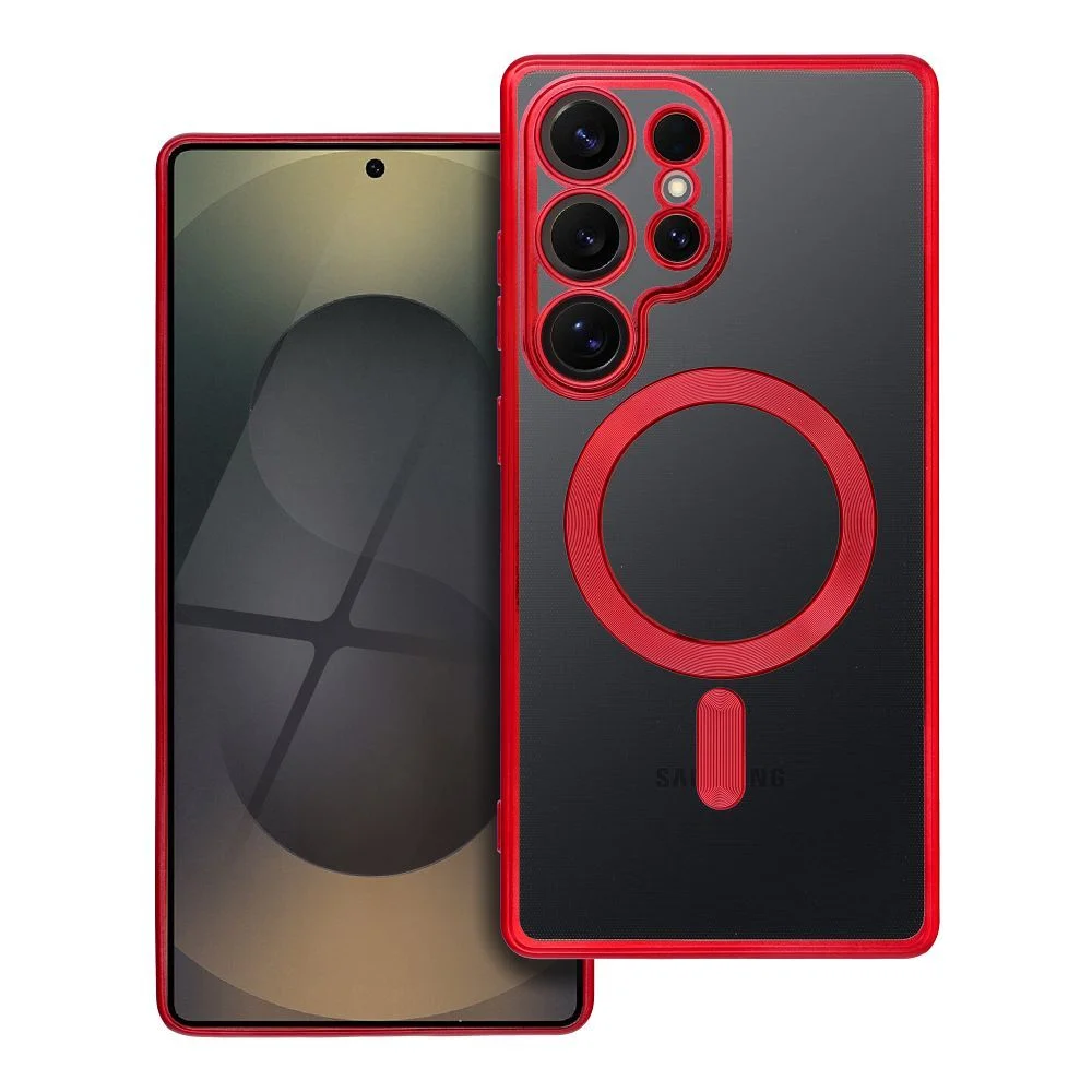 Φωτογραφία προϊόντος: . ELECTRO MAG COVER case compatible with MagSafe for SAMSUNG S25 Edge red