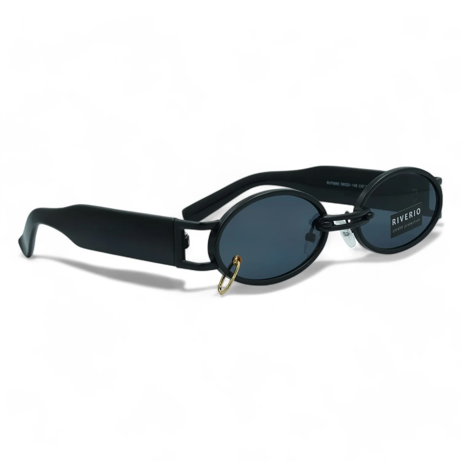 Φωτογραφία προϊόντος: Riverio Unisex Γυαλιά Ηλίου UV400 Μακρόστενο με Μαύρο Σκελετό και Μαύρο Φακό RVF89602