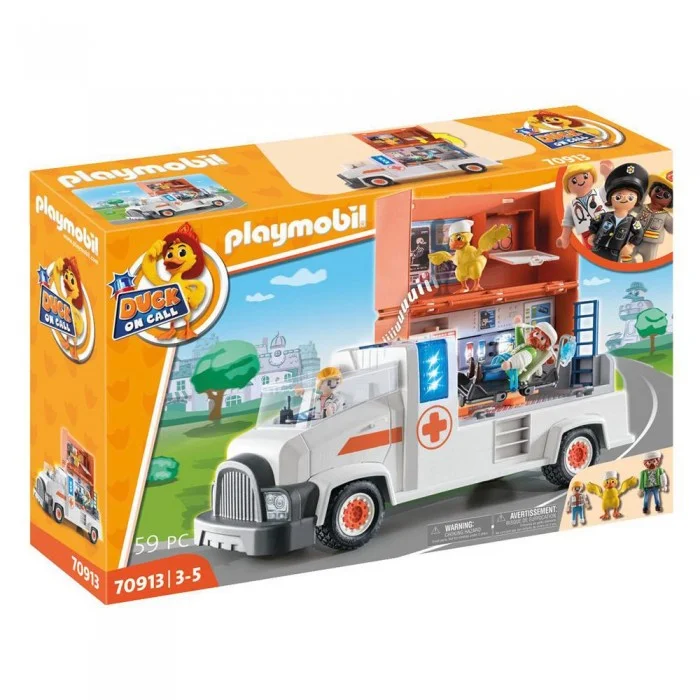 Φωτογραφία προϊόντος: Playmobil Duck On Call Ασθενοφόρο για 3 ετών (70913) (PLY70913)