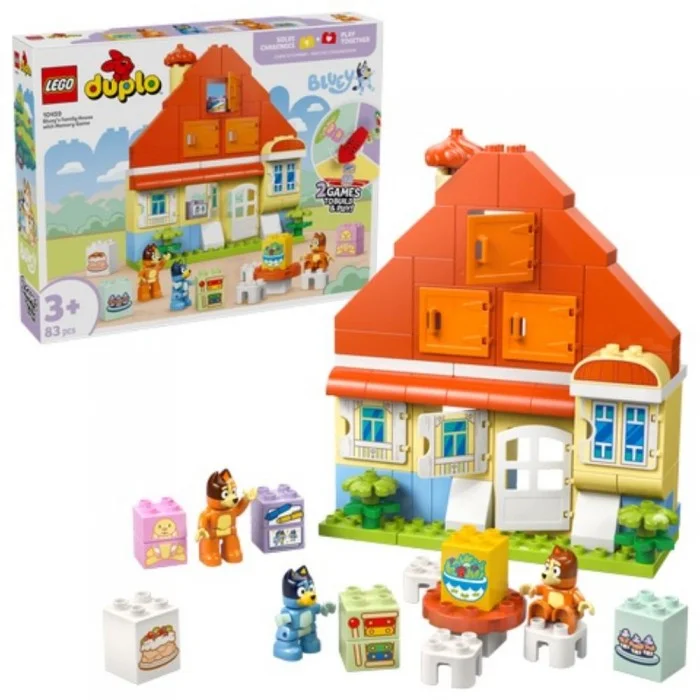 Φωτογραφία προϊόντος: Lego Duplo Bluey Bluey's Family House with Memory Game (10459) (LGO10459)