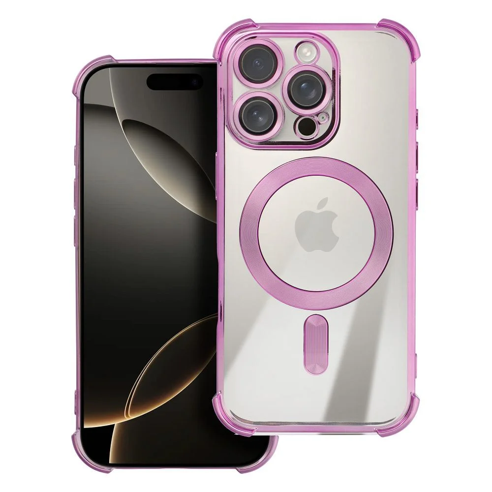 Φωτογραφία προϊόντος: . Case ANTISHOCK ELECTRO for IPHONE 17 Air compatible with MagSafe pink
