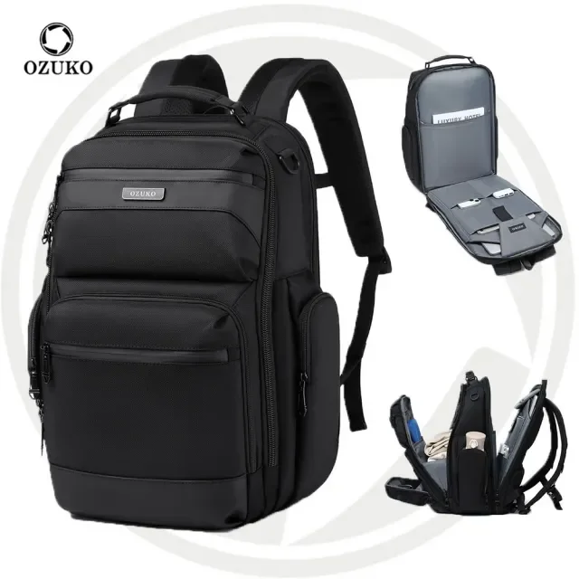 Φωτογραφία προϊόντος: OEM OZUKO 9770 Σακίδια πλάτης Travel Polyester 2024 Hot Item Ελαφρύ επαγγελματικό σακίδιο καθημερινής σχολικής τσάντας