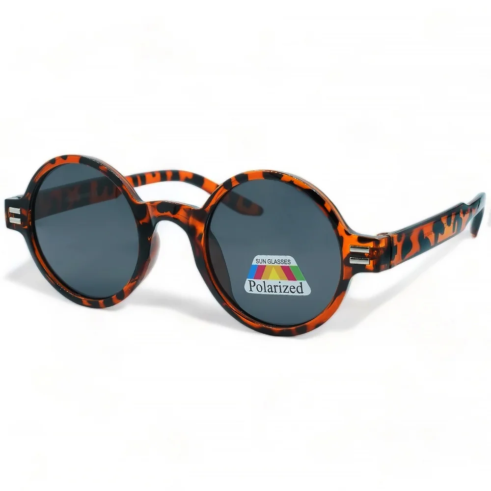 Φωτογραφία προϊόντος: OPTOSQUAD Unisex Γυαλιά Ηλίου Polarized Στρογγυλό με Καφέ Ταρταρούγα Σκελετό και Μαύρο Φακό F6099242