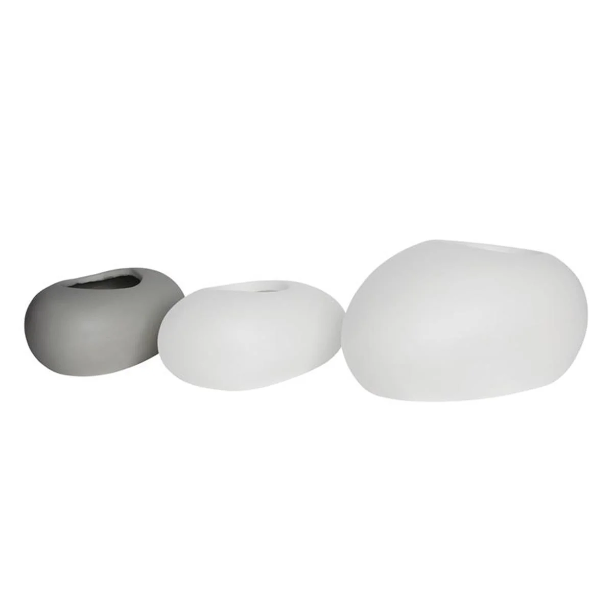 Φωτογραφία προϊόντος: FLOWER POT-ROCK γλάστρα 40x30x19cm από τσιμέντο, λευκή απόχρωση