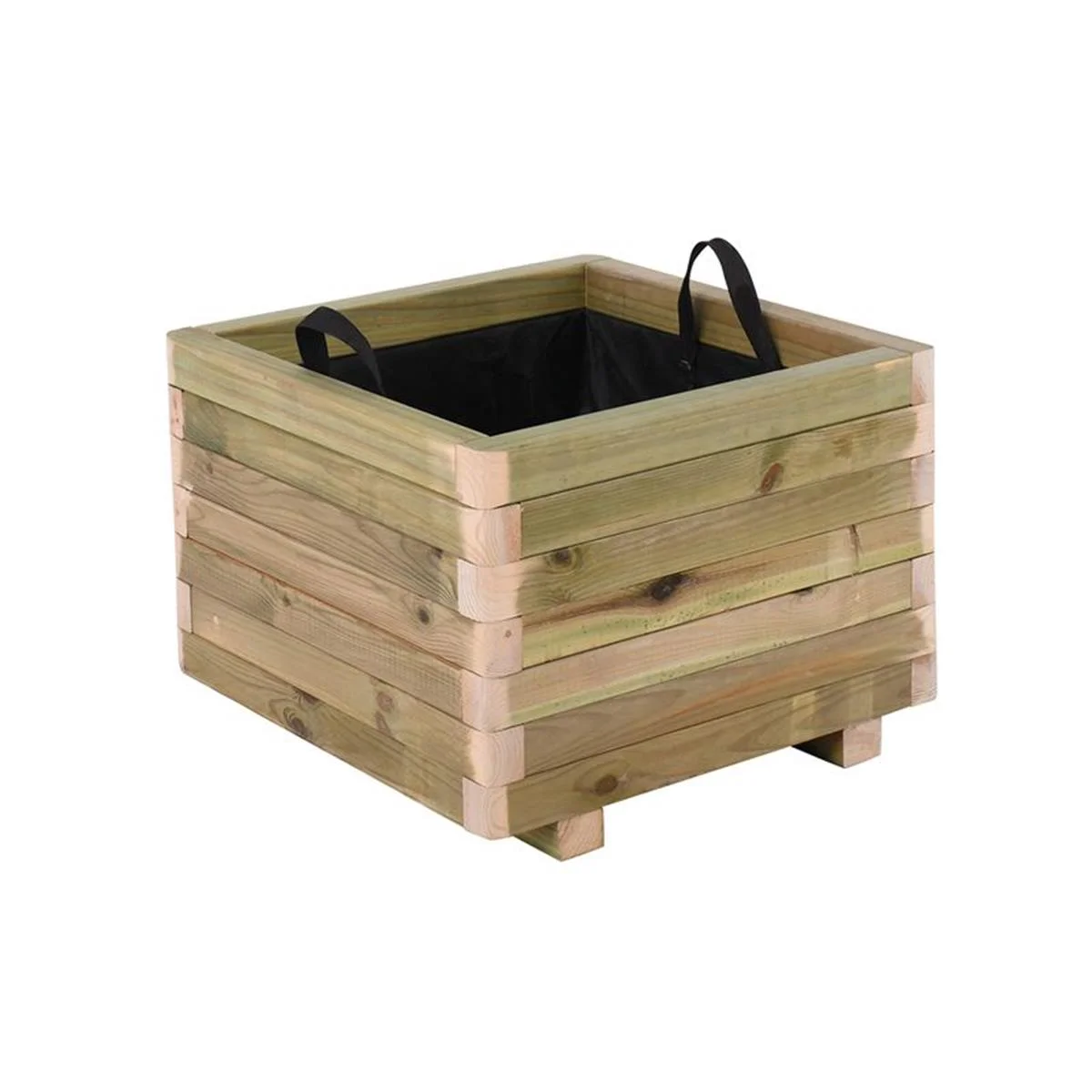 Φωτογραφία προϊόντος: FLOWER POT WOOD Γλάστρα Εμποτισμού Pine, Φυσικό, 50x50x36cm
