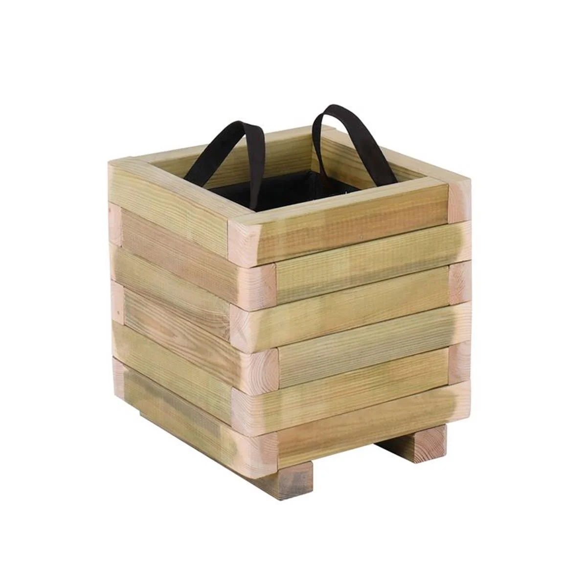 Φωτογραφία προϊόντος: FLOWER POT WOOD Γλάστρα, Εμποτισμού Pine, Απόχρωση Φυσικό, 40x40x36cm