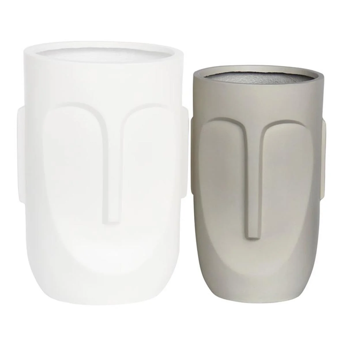 Φωτογραφία προϊόντος: FLOWER POT-TOTEM Woodwell Φ32x52cm (Cement, Sand) Φ28x51cm