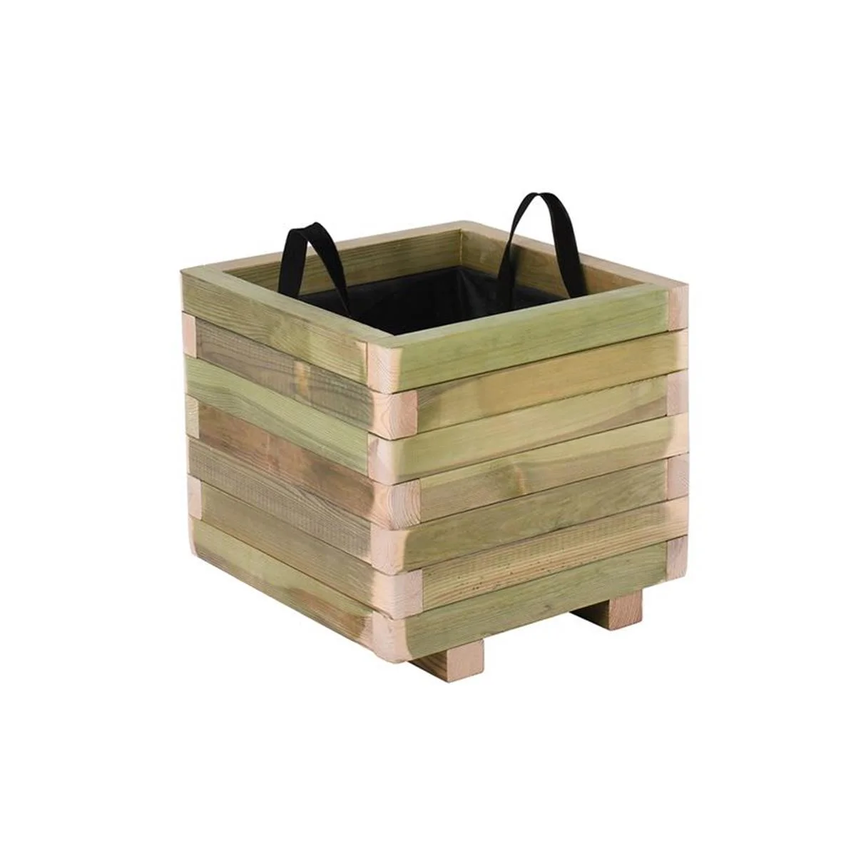 Φωτογραφία προϊόντος: FLOWER POT WOOD Γλάστρα Εμποτισμού Pine, Φυσικό, 30x30x32cm (Woodwell) - MPN Ε2230