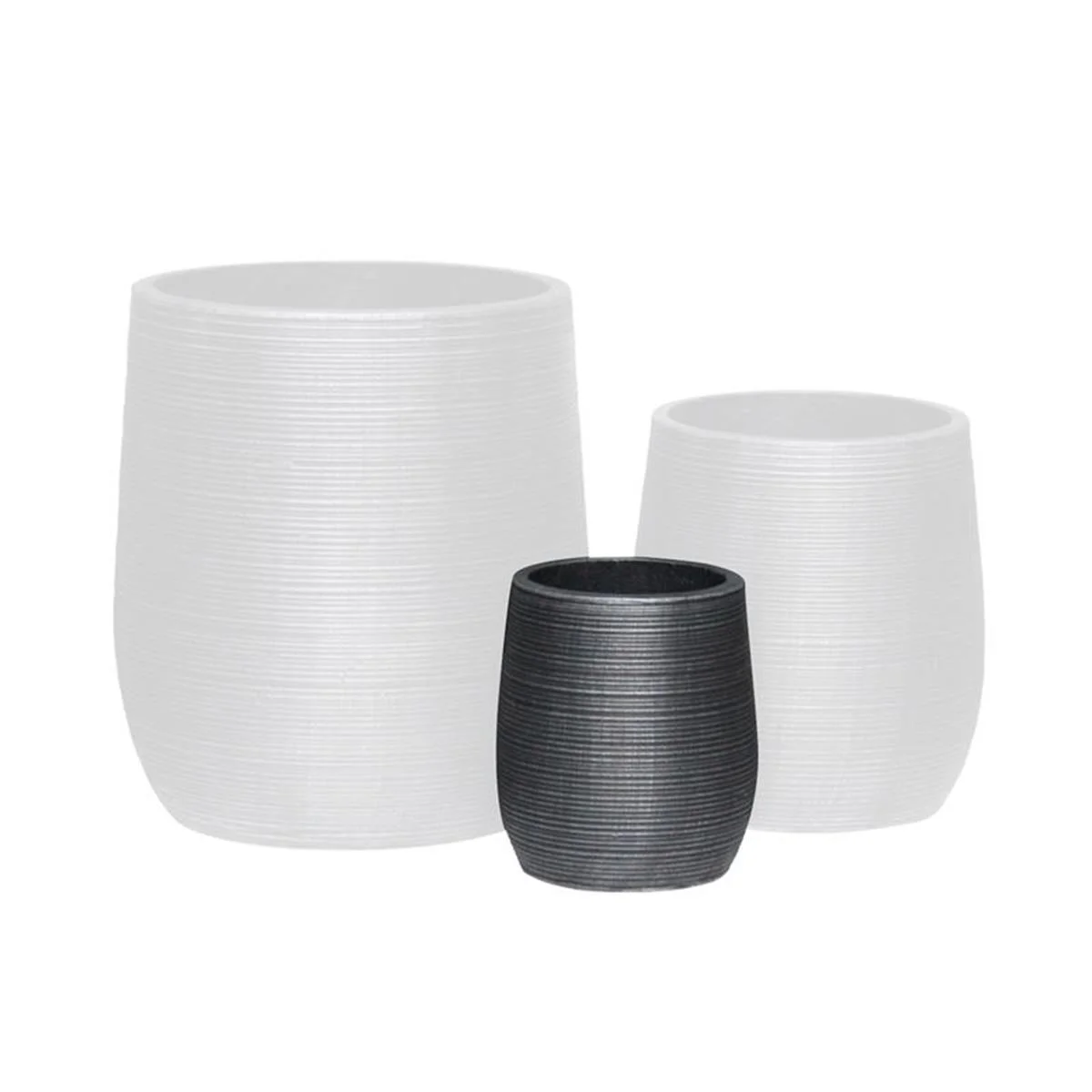 Φωτογραφία προϊόντος: FLOWER POT-16 Φ23x26cm Cement Anthracite (Απόχρωση) Woodwell