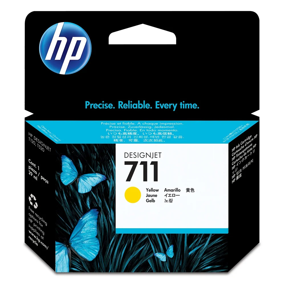 Φωτογραφία προϊόντος: HEWLETT PACKARD Ink HP No 711 Yellow Ink Crtr - 29ml - CZ132A