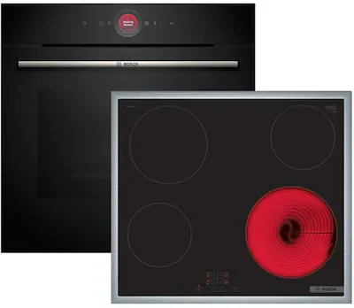 Φωτογραφία προϊόντος: SET ΦΟΥΡΝΟΣ + ΕΣΤΙA BOSCH HBG7241B1 + PKE645BA2E