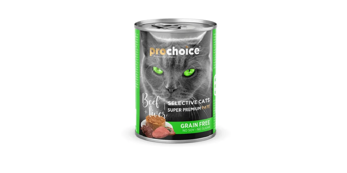Φωτογραφία προϊόντος: Prochoice Cat Food Cans Grain Free With Beef + Liver 400gr