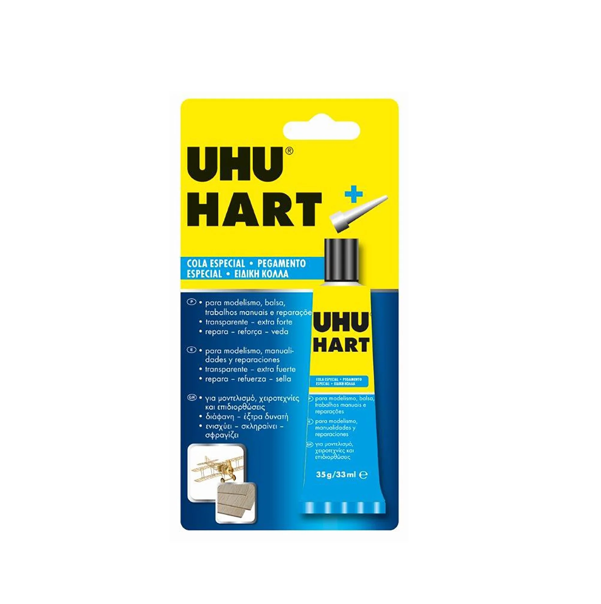 Φωτογραφία προϊόντος: UHU Hart Κόλλα Μοντελισμού Gel Μεσαίου Μεγέθους 33ml / 35g