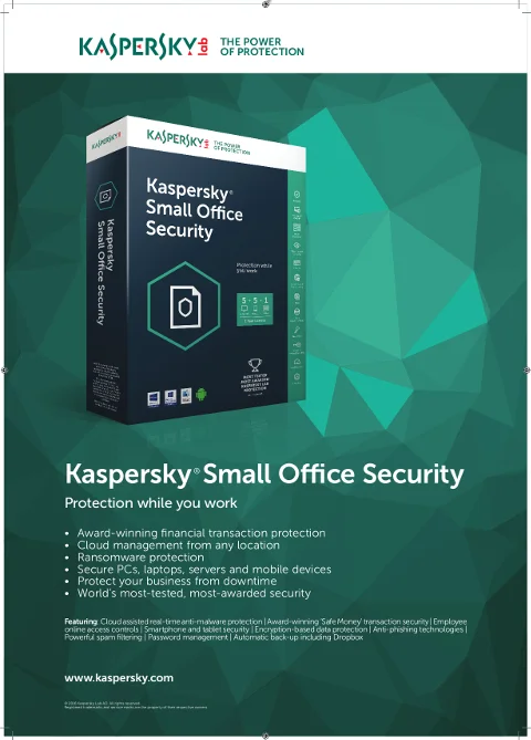 Φωτογραφία προϊόντος: KASPERSKY Small Office v5 1Server+10PC+10Dev 2+1 years -key