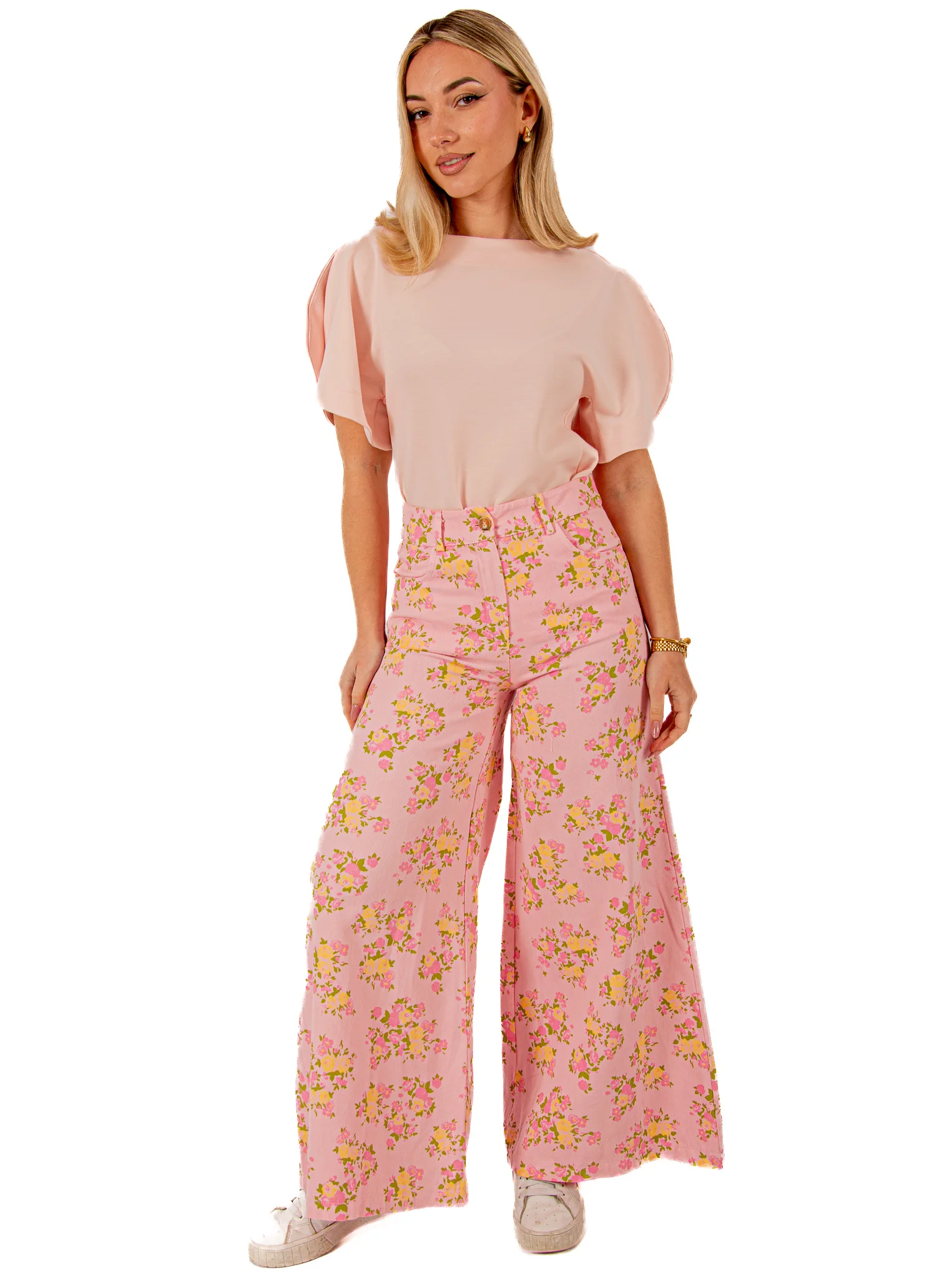 Φωτογραφία προϊόντος: Ellen Παντελονι Τζιν Floral Ροζ Floral