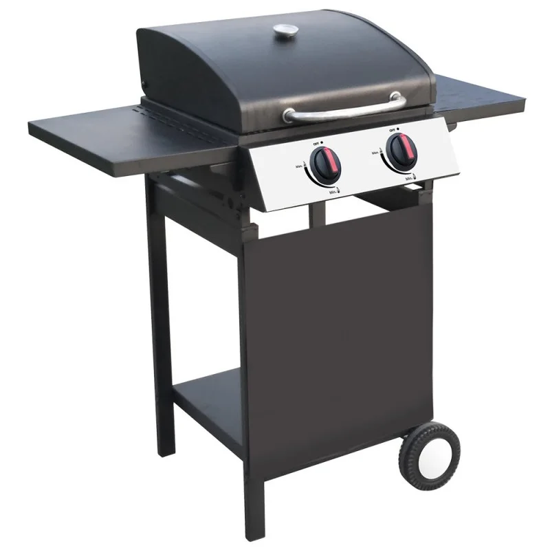Φωτογραφία προϊόντος: BORMANN BBQ2000 Ψηστιέρα Υγραερίου 2 Εστιών με Μαντεμένια Σχάρα (015390) (έως 3 άτοκες δόσεις)