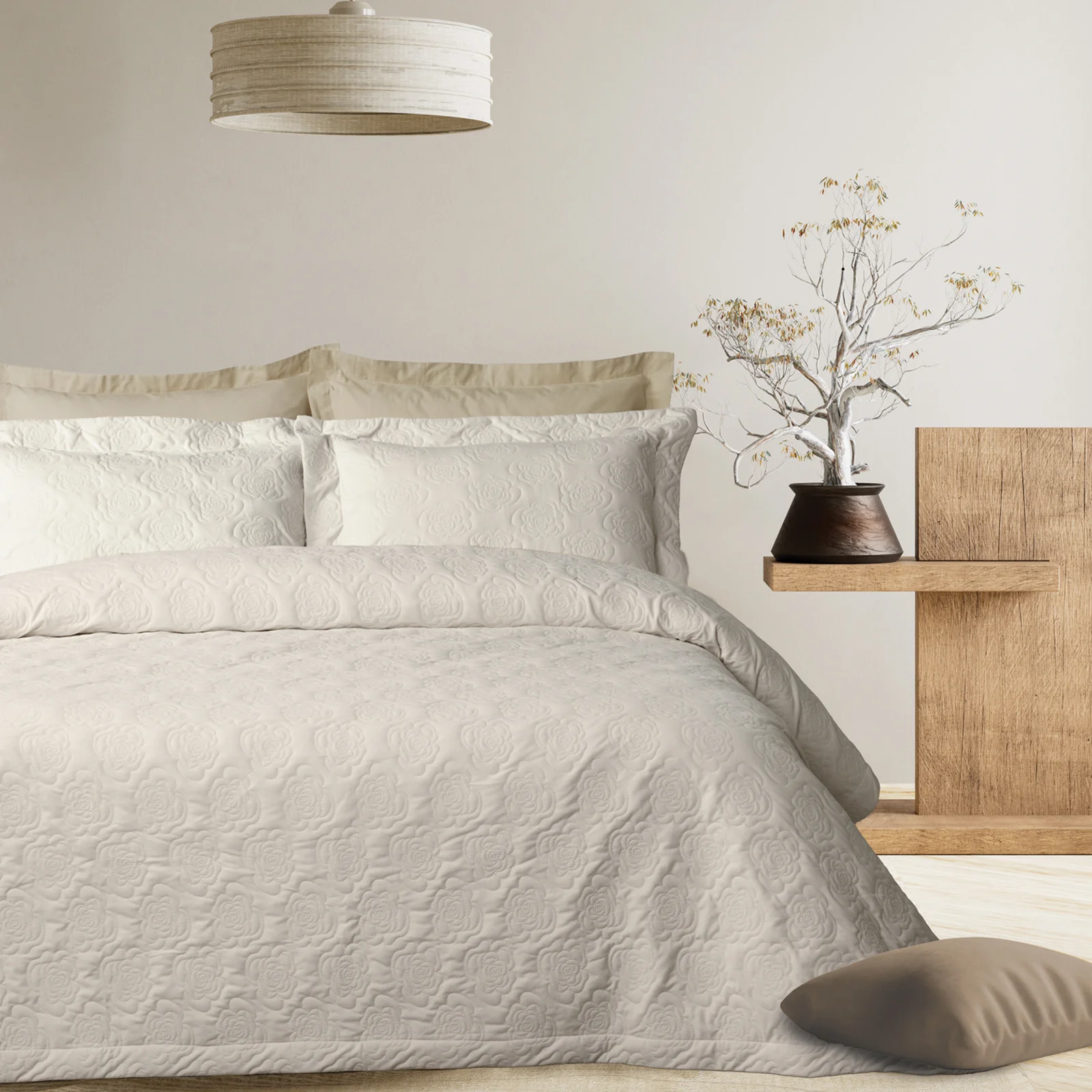 Φωτογραφία προϊόντος: Κουβερλί 240x250 King Size Happy Das Home 0288 White 100% Microfiber