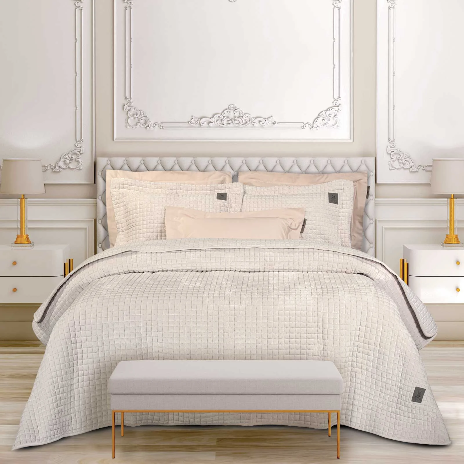 Φωτογραφία προϊόντος: Κουβερλί 240x250 King Size Classic Greenwich Polo Club 4429 Ivory 100% Microfiber