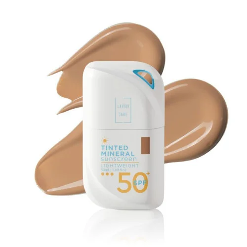Φωτογραφία προϊόντος: Lavish Care Tinted Mineral Mineral Αντηλιακή Κρέμα Προσώπου SPF50 με Χρώμα No3 Dark Shade 50ml