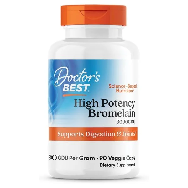 Φωτογραφία προϊόντος: High Potency Bromelain 500 mg x 90 vegcaps - Doctor's Best
