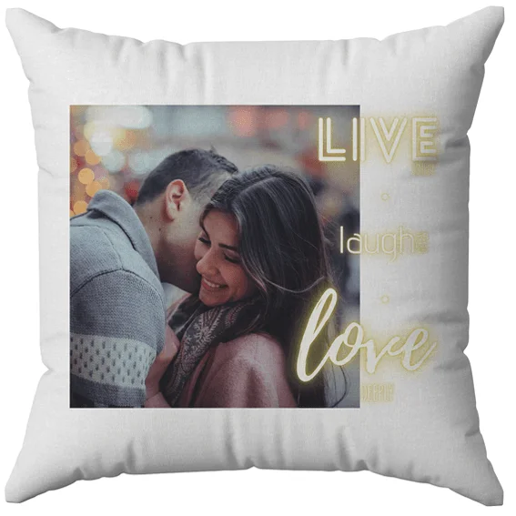 Φωτογραφία προϊόντος: OEM Μαξιλάρι Live Laugh Love 40Χ40