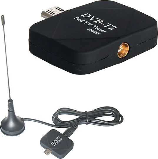 Φωτογραφία προϊόντος: Andowl Q-A115 TV Tuner για Smartphone/Tablet με Επίγειο Δέκτη DVB-T2 / DVB-T και σύνδεση micro USB