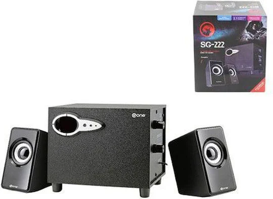 Φωτογραφία προϊόντος: Marvo SG-222 Ηχεία Υπολογιστή 2.1 με Ισχύ 3W Μαύρα