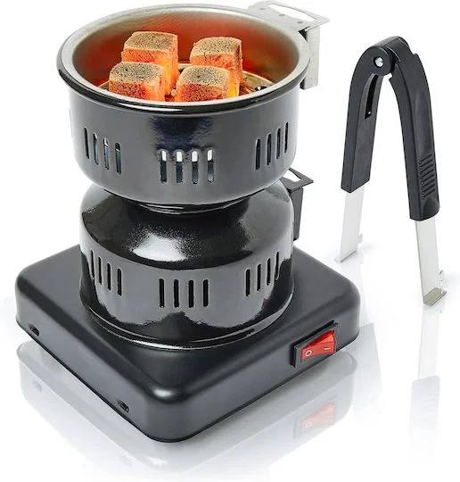 Φωτογραφία προϊόντος: Electric Charcoal Igniter Hookah 450w Smartweb Kettle Type Black Thermal Protection Temperature Control Anti-slip Feet Capacity 8 Coals