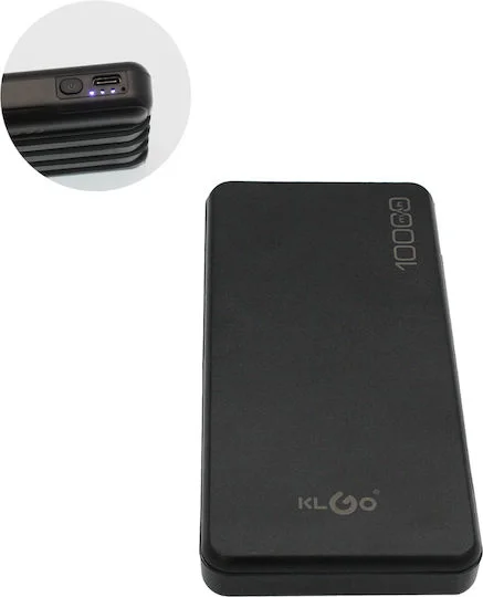Φωτογραφία προϊόντος: KLGO KP-65 Power Bank 10000mAh 37W με Θύρα USB-A Μαύρο