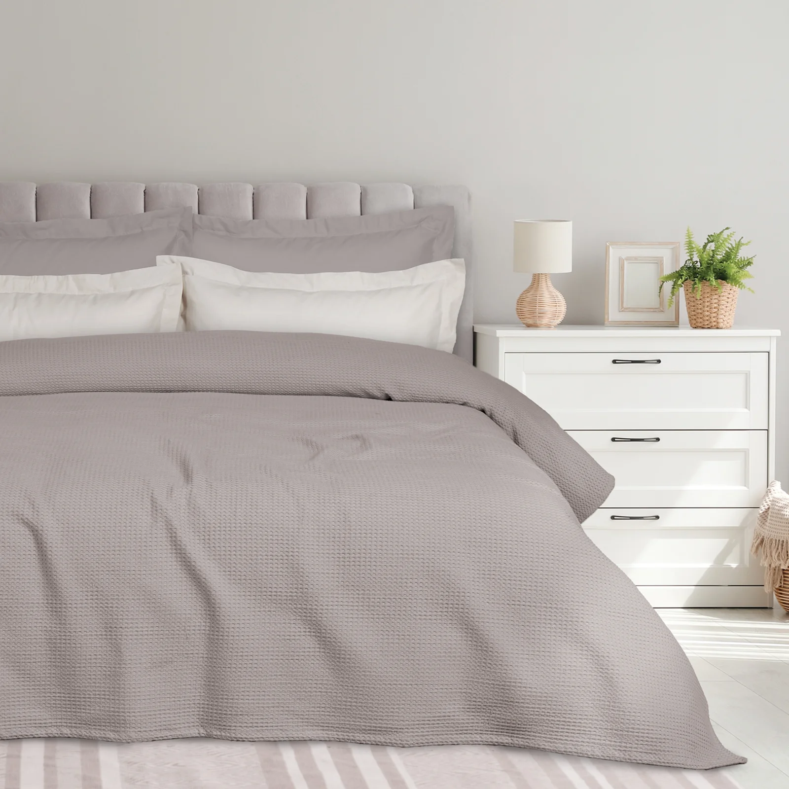 Φωτογραφία προϊόντος: Κουβέρτα 240x260 King Size Das Home 0495 Taupe 90% Βαμβάκι-10% Πολυέστερ