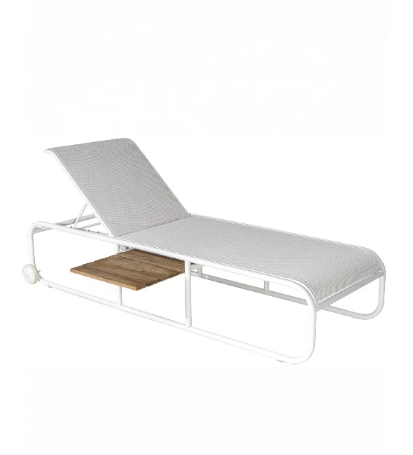 Φωτογραφία προϊόντος: Metaxakis Nemo/SL Sun-Lounger White, WITH Side Table
