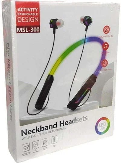 Φωτογραφία προϊόντος: MSL-300 In-ear Bluetooth Handsfree Ακουστικά με Θήκη Φόρτισης Μαύρα
