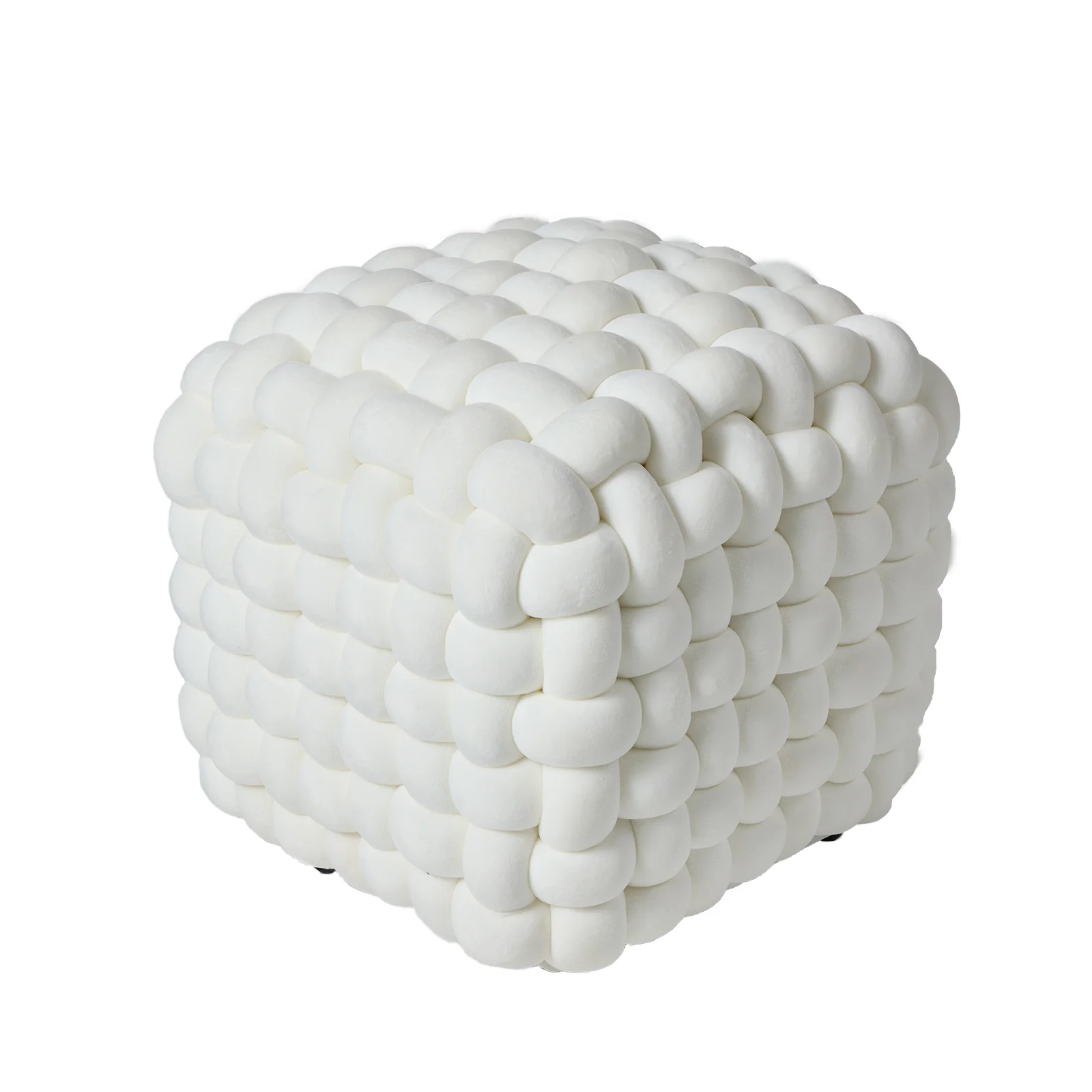Φωτογραφία προϊόντος: Πουφ 43x43x40 Das Home 2275 White 100% Πολυέστερ