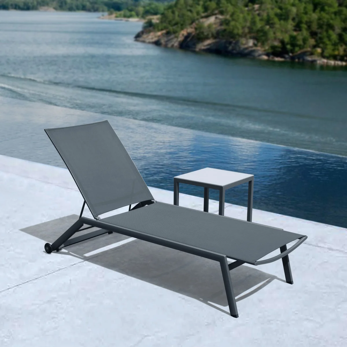 Φωτογραφία προϊόντος: Metaxakis Sun-Lounger Bondi Anthracite