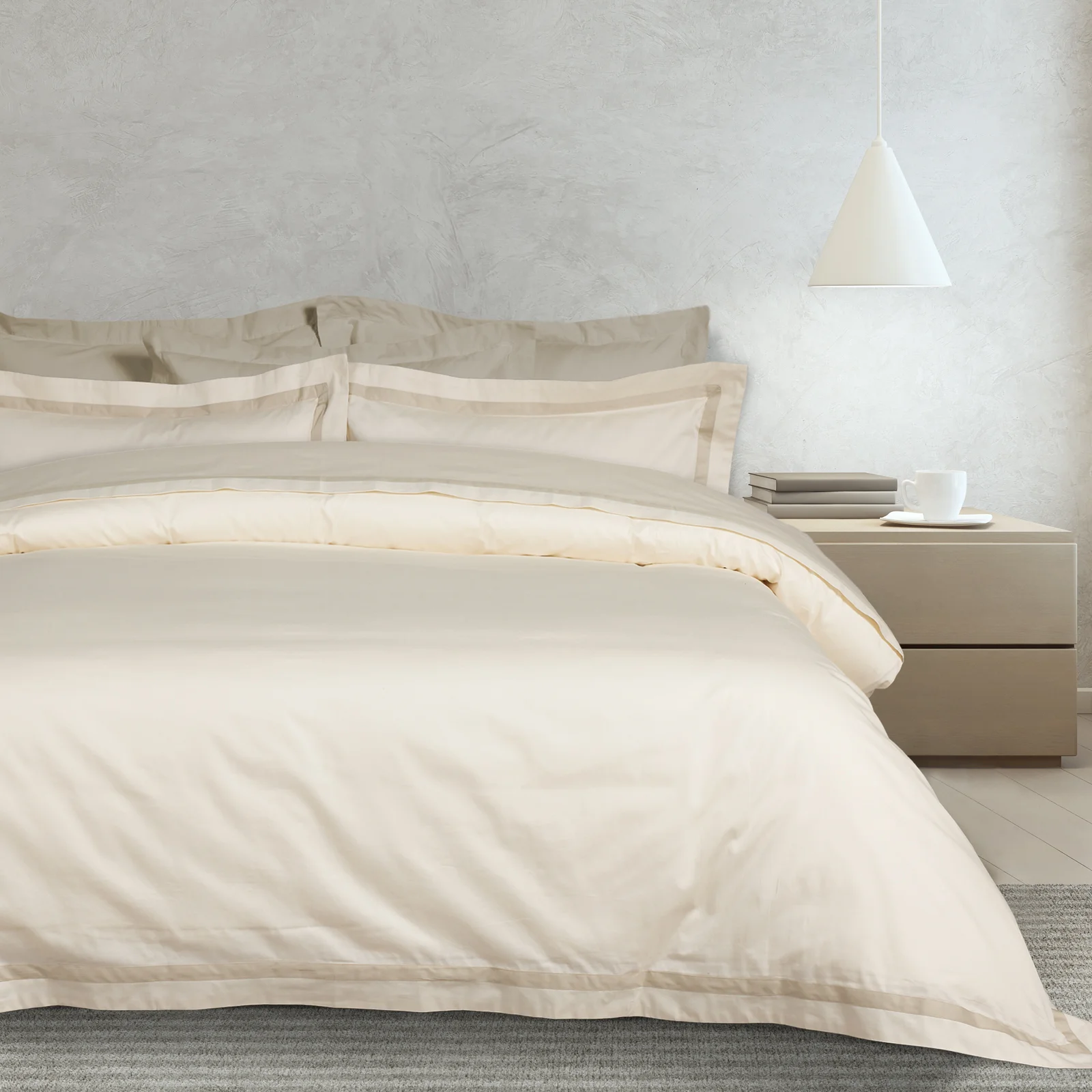 Φωτογραφία προϊόντος: Σετ Σεντόνια 250x270 King Size Executive Das Home 1699 Ivory Χωρίς Λάστιχο 100% Βαμβακοσατέν