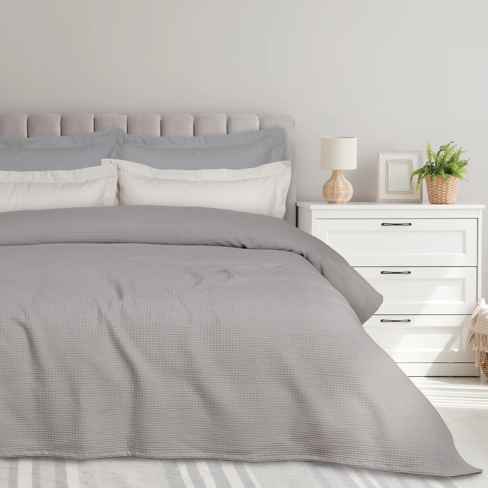 Φωτογραφία προϊόντος: Κουβέρτα 240x260 King Size Das Home 0496 Grey 90% Βαμβάκι-10% Πολυέστερ