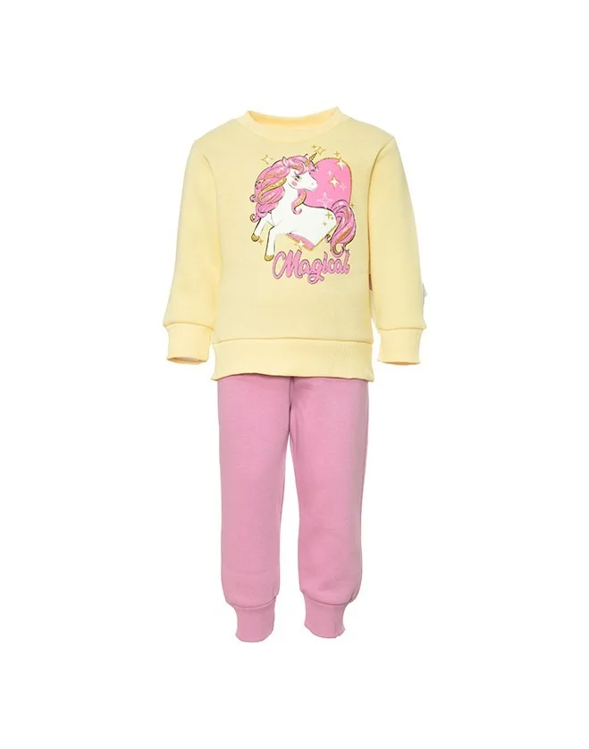 Φωτογραφία προϊόντος: All Star Kids Fashion Παιδικό Σετ Φόρμα Μονόκερος μπεζ/ σάπιο μήλο 15812