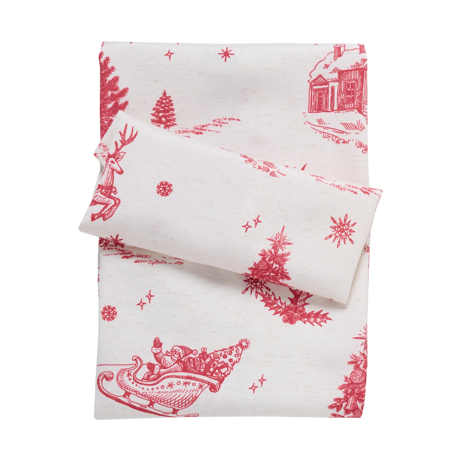 Φωτογραφία προϊόντος: Ράνερ 45x140 Christmas Das Home 0772 Ecru-Red 100% Πολυέστερ