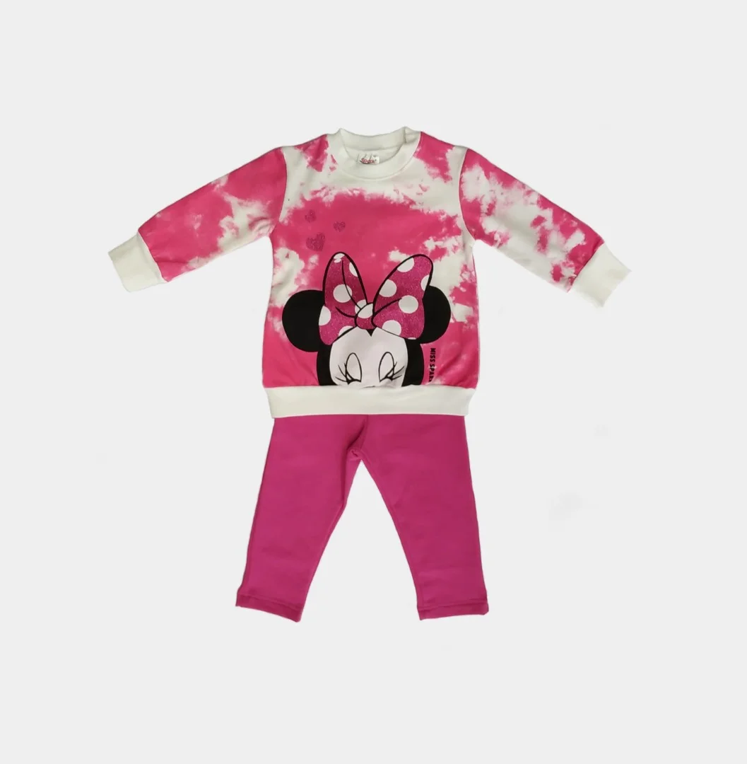 Φωτογραφία προϊόντος: Spark Sportswear Παιδικό Σετ Φφόρμα Minnie tie dye ροζ 7745
